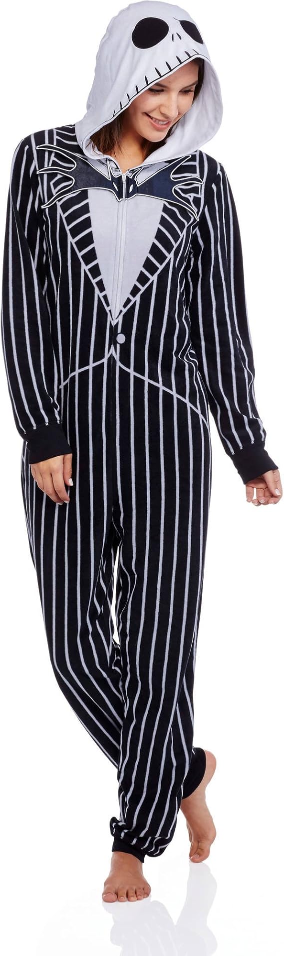 Jack Skellington Adult Women's Union Suit Pajamas (2XL