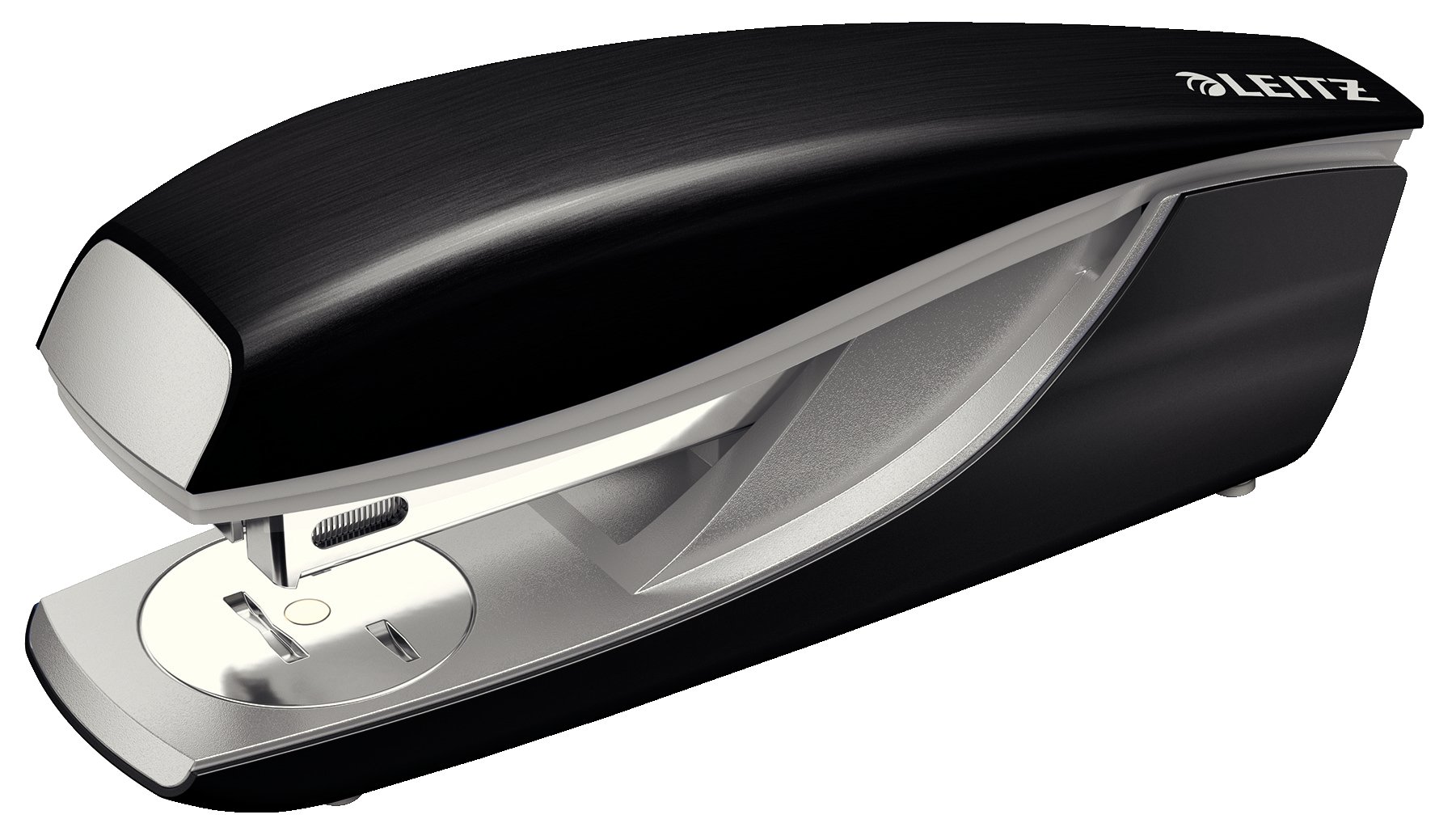 Leitz Stapler, 30 Sheet Capacity, Ergonomic Metal Body, Includes Staples, Style Range, 55620094 - Satin Black