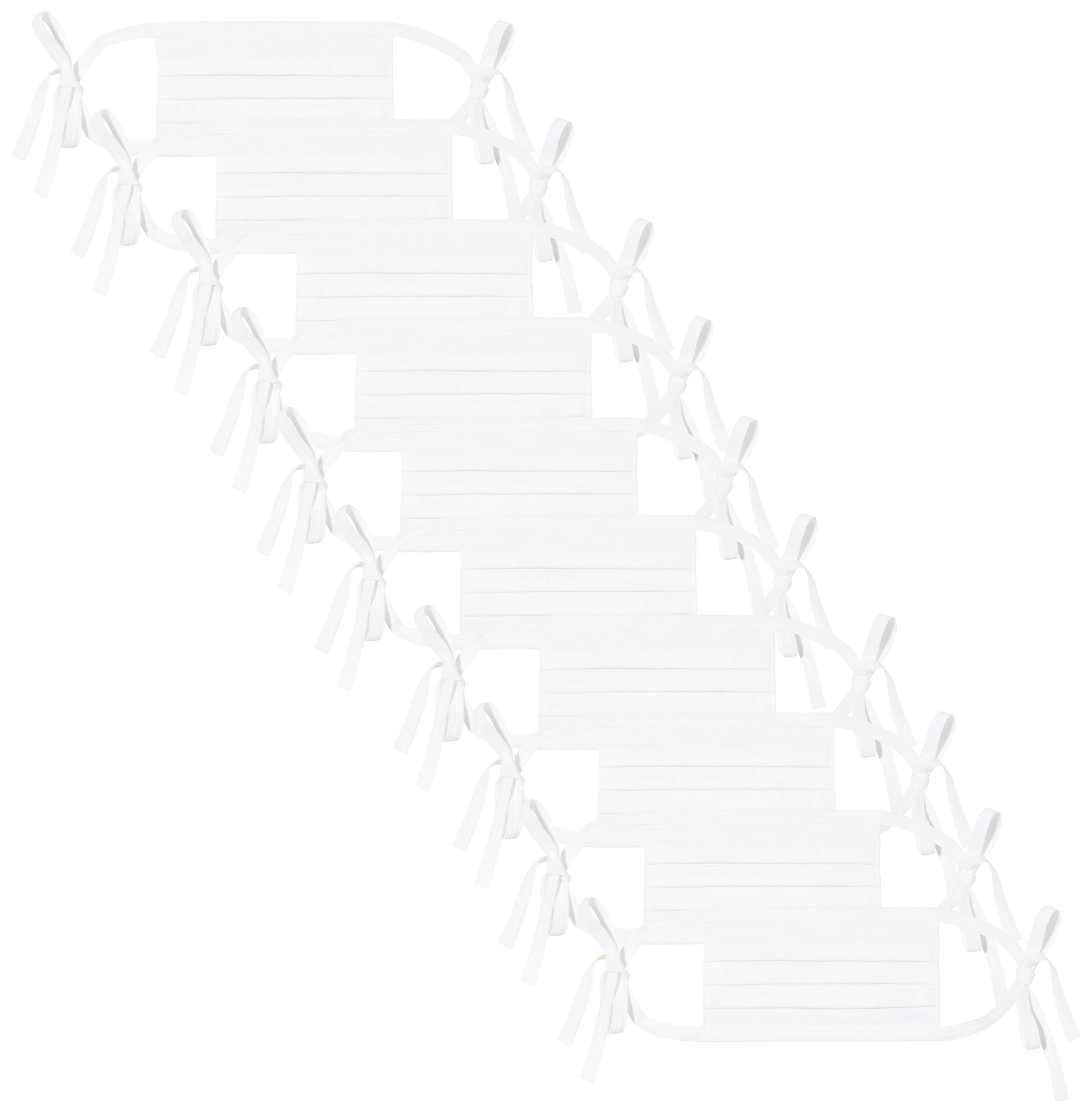 Oscars Apparel Pleated Adult Face Mask Self-Tie 10 Pack Adult Self Tie Mask