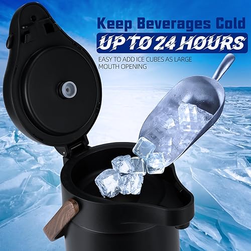 Tgvasz Airpot Coffee Dispenser with Pump Hot Drink Dispenser