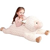 IKASA Large Sheep Stuffed Animal Plush Toy,Giant Lamb Cute Jumbo Soft Toys,30" Huge Big Size Plushy Fat Oversized Plushie,Gifts for Kids (Sheep)