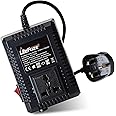 LiteFuze 300 Watt Step Up/Step Down Travel Voltage Converter, 220/110v to 110/220v converter with Type G Plug - Compatible with Hair Straightener, Camera, Laptop & More
