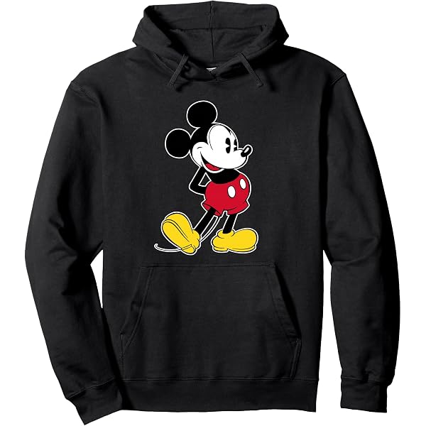 Amazon.com: Disney - Vintage Mickey Mouse Hoodie Pullover Hoodie
