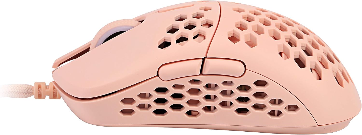 HK Gaming Mira S Ultra Lightweight RGB Gaming Mouse, Rose Quartz, Small - Image 4