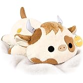 Onsoyours Original Weighted Stuffed Animals, 4.0 lbs Weighted Highland Cow Plush Toy, 20" Large Soft Weighted Scottish Cow Pillow Gifts for Kids & Adults