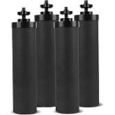 SUPER.BDACC Water Filter Replacement for Berkey&reg; BB9-2&reg; Gravity System | Compatible with Berkey&reg; BB9-2&reg; Gravity Black Carbon Water Filter Elements,Capacity 6,000 Gallons,Pack of 4