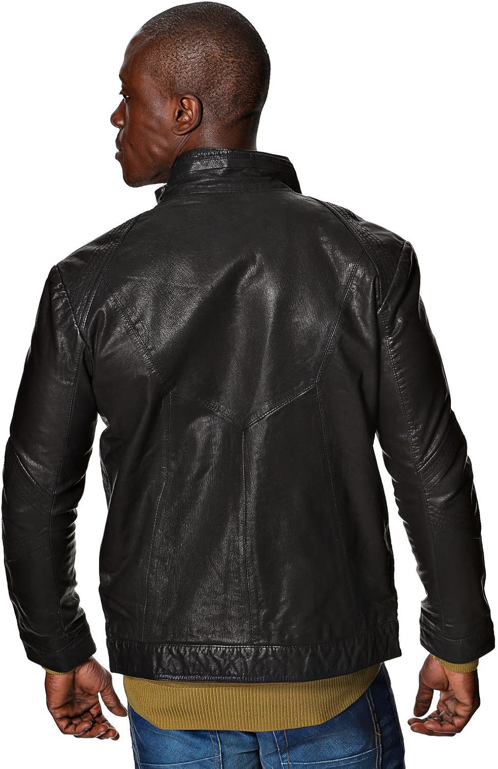 napp jeans leather jacket