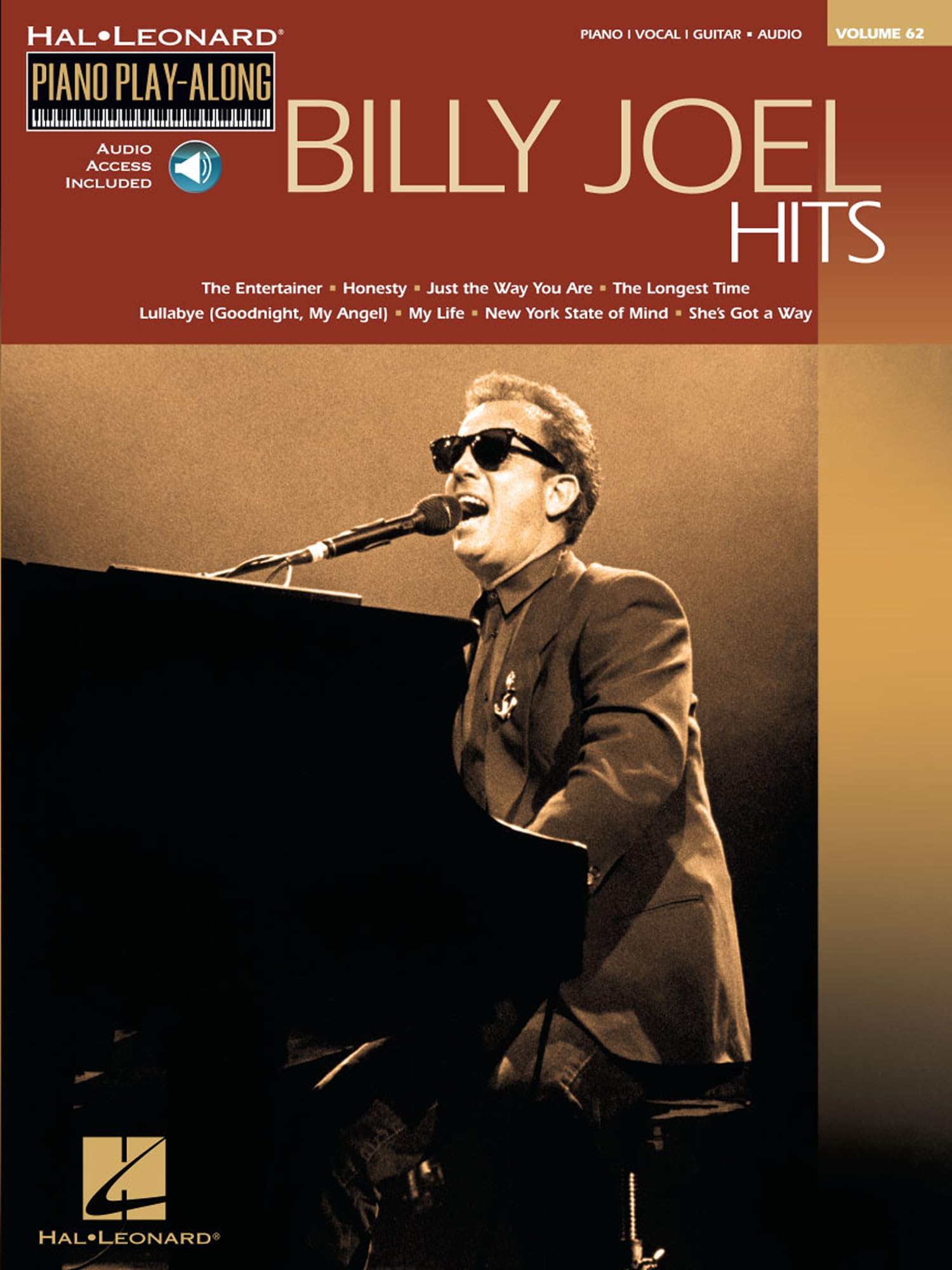 Piano Play Along Volume 62 Billy Joel Hits Pf Book/Cd (Hal Leonard Piano Play-Along)