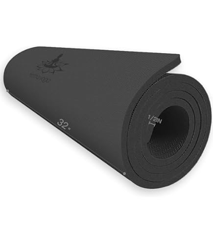 Hatha Yoga Large TPE Yoga Mat 6'x4'x1/2" Extra Thick Non-Slip Exercise Mat - For Yoga Pilates - View #5