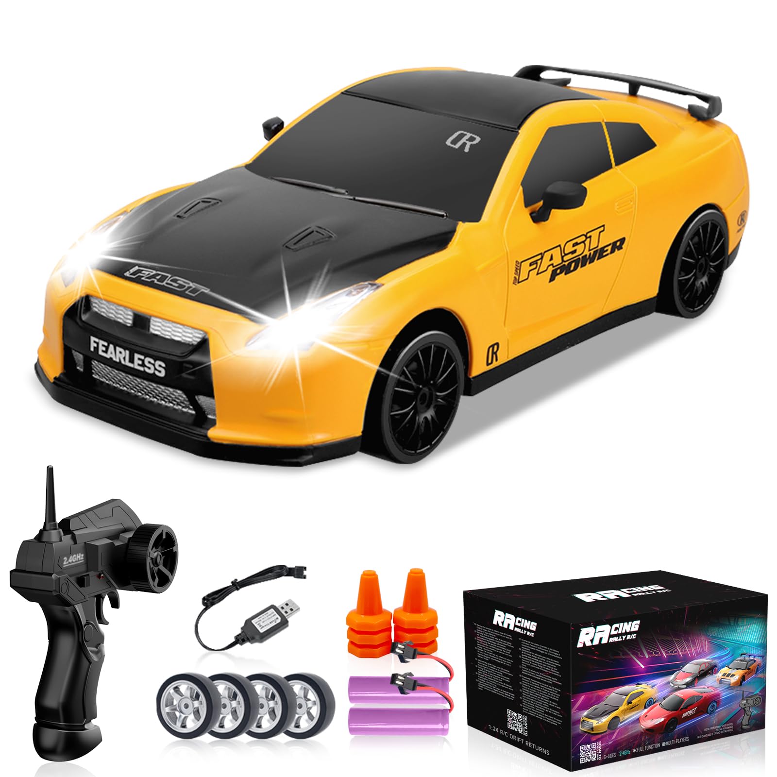 YUAN PLAN RC Drift Car 1/24 4WD Remote Control Car, High