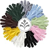 Temple Spring Exfoliating Glove Carbonized Bamboo Loofah Body Scrubber Grey view 6