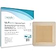 MedVance TM Silicone - Bordered Silicone Adhesive Foam Dressing Size 7"x7" (5"x5" pad), Box of 5 dressings