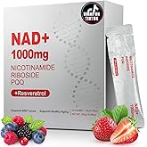 ZOROAHER 1000mg High-Potency NAD+ Liquid Supplement, Nicotinamide Riboside & Resveratrol with PQQ, Boosts Cellular Energy, Focus & Healthy Aging - 1 Pc