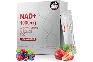 ZOROAHER 1000mg High-Potency NAD+ Liquid Supplement, Nicotinamide Riboside & Resveratrol with PQQ, Boosts Cellular Energy, Focus & Healthy Aging - 1 Pc