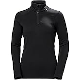 Helly-Hansen LIFA Merino Midweight Half Zip Base Layer Top - Women's Performance for Outdoor Adventures, Hiking & Travel