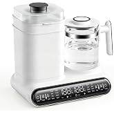 OROMVO 16-in-1 Fast Baby Bottle Warmer with Timer for Breastmilk &amp; Formula | Hot Air Dry, 1.2L Electric Kettle, Precise Temp Control, Thaw, Steam Clean, Keep Warm, Heat Food, Food Grade Material
