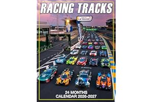 Racing Tracks Calendar 2026 - 2027: Easy to Use Planner from 2026 to 2027 for Scheduling and Sharing with Friends and Family