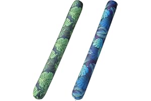 FindUWill Inflatable Swim Pool Noodles, 2 Pack Soft Fabric Covered Large Noodles, Ultra-Comfort with Premium Buoyancy for Swimming Floating, Pool Floats for Adults