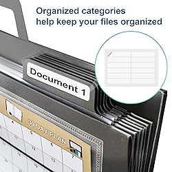 Expanding Wall File Organizer, File Folder with