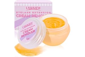 LASHVIEW Eyelash Extension Remover Cream, Banana Flavor Cream, Lash Remover for Lash Extensions,10g