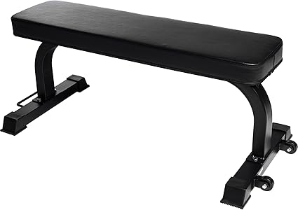 Gorilla Sports Banc Plat Noir A Roulettes Amazon Fr Sports Et Loisirs