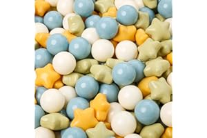 TRENDPLAY Star Ball Pit Balls 50 100 200 500 for Toddlers - Ball Pit Ball Shapes for Boys Girls Fun, Birthday Party, Christmas Decoration