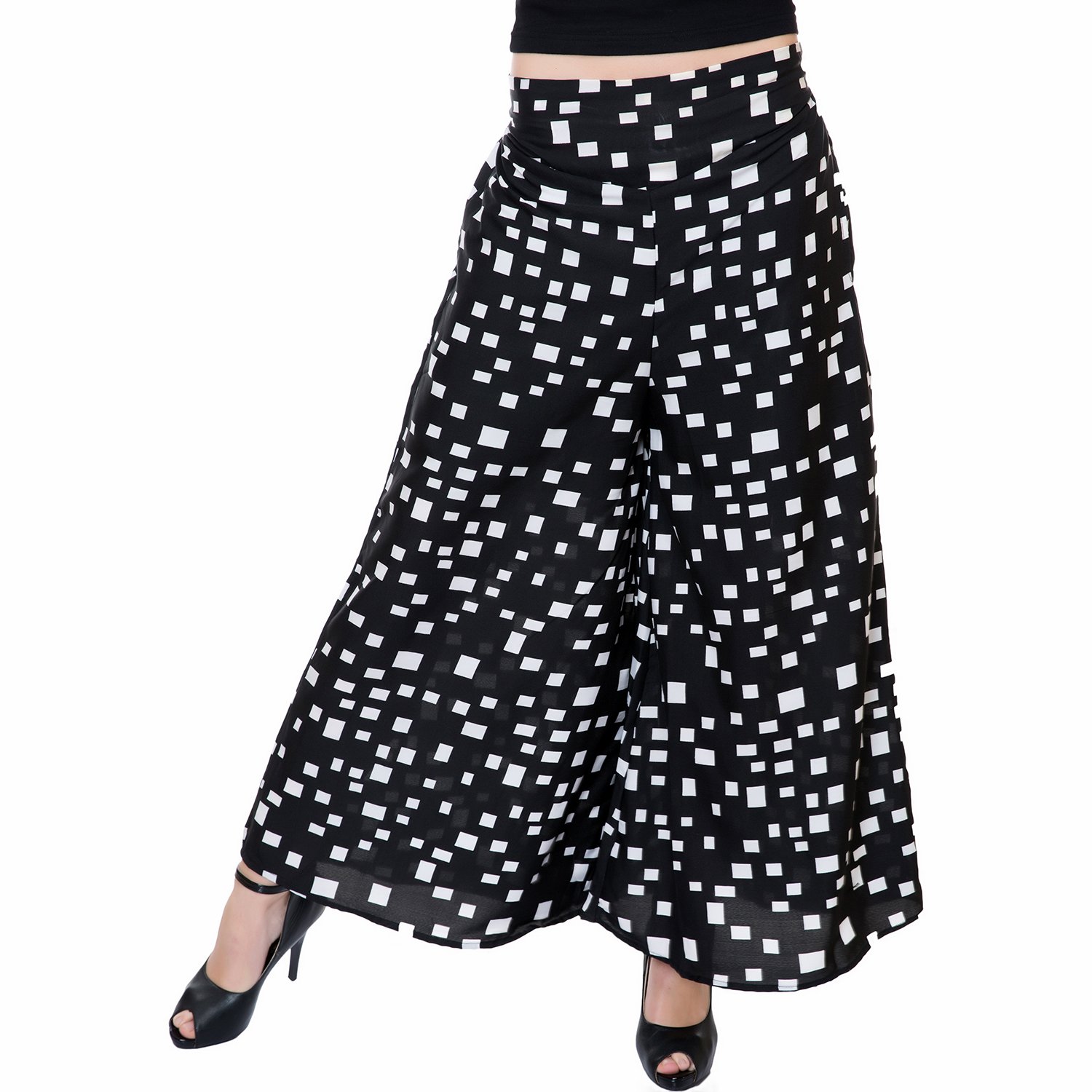 tashi printed poly crepe stylish plazzo for women pack of 2