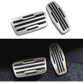 GZJUNFUGJ Car Brake and Gas Pedal Covers Compatible for Chevrolet Silverado 1500 2500 3500 2020-2025, Compatible for GMC Sierra Yukon Truck Accessories 2021-2025, Anti Slip Mat Accelerator Foot Pedal