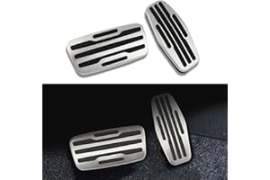 GZJUNFUGJ Car Brake and Gas Pedal Covers Compatible for Chevrolet Silverado 1500 2500 3500 2020-2025, Compatible for GMC Sierra Yukon Truck Accessories 2021-2025, Anti Slip Mat Accelerator Foot Pedal