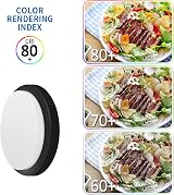 ANWIO 13W Outdoor Black Bulkhead Light IP54 980LM 4000K Porch Wall view 5