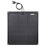 Lensunsolar 50W 12V ETFE Black Flexible Solar