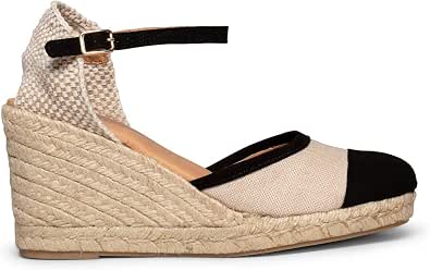 Zapatos miMaO. Alpargatas de Mujer Hechas en España. Sandalias de Esparto  Valencianas de Lino y Ante. Plantilla de Gel : Amazon.es: Zapatos y  complementos