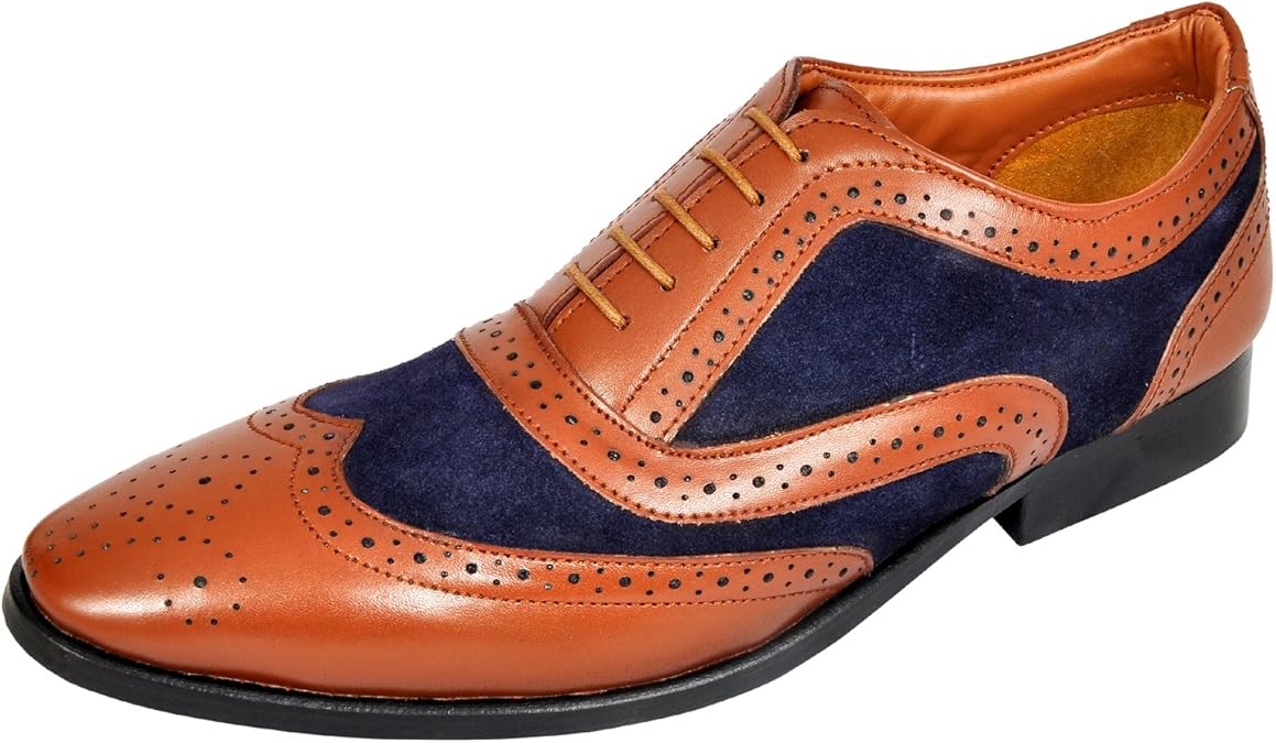 Buy Allen Cooper Men's Leather Formal Shoes Navy at Amazon.in