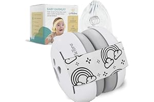 LittleTora Baby Ear Muff - Noise Canceling Headphone for Infant Hearing Protection - Newborn Airplane Travel Essential