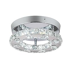 HOPGGIE Mini Crystal Chandelier LED Ceiling Light