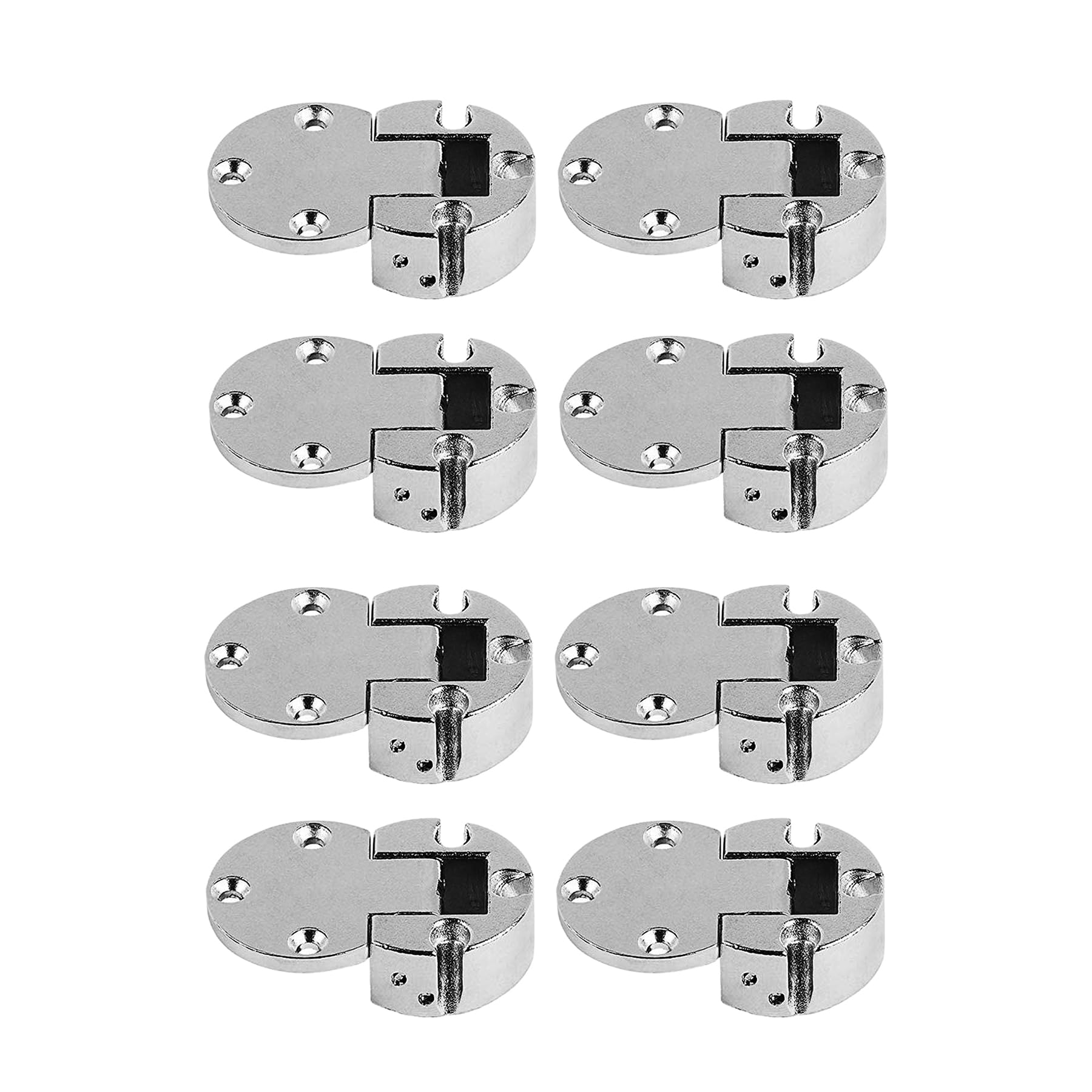 LIKERAINY 90 Degree Flap Lid Concealed Hinge 30mm for Wooden Furniture Cabinet Door Folding Holder Nickel-Plated Fittings Cupboard Wardrobe Hinges Pack of 8