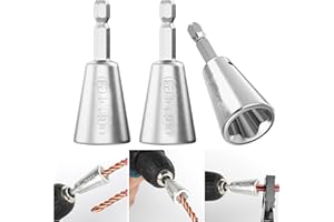 Onnelisus Wire Twister Tool for Drill,2PC Wire Twister, Wire Nut Twister for Drill,Electric Wire Twister with 6mm Hex Shank,Wire Twister Tool, Wire Twisting Tool for Electrical Power Drill