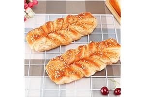 Zzooi Artificial Simulated Plait Bread Challah Faux Plait Bread Fake Zopf 1PCS