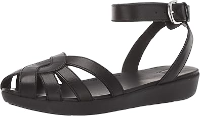 black closed sandals