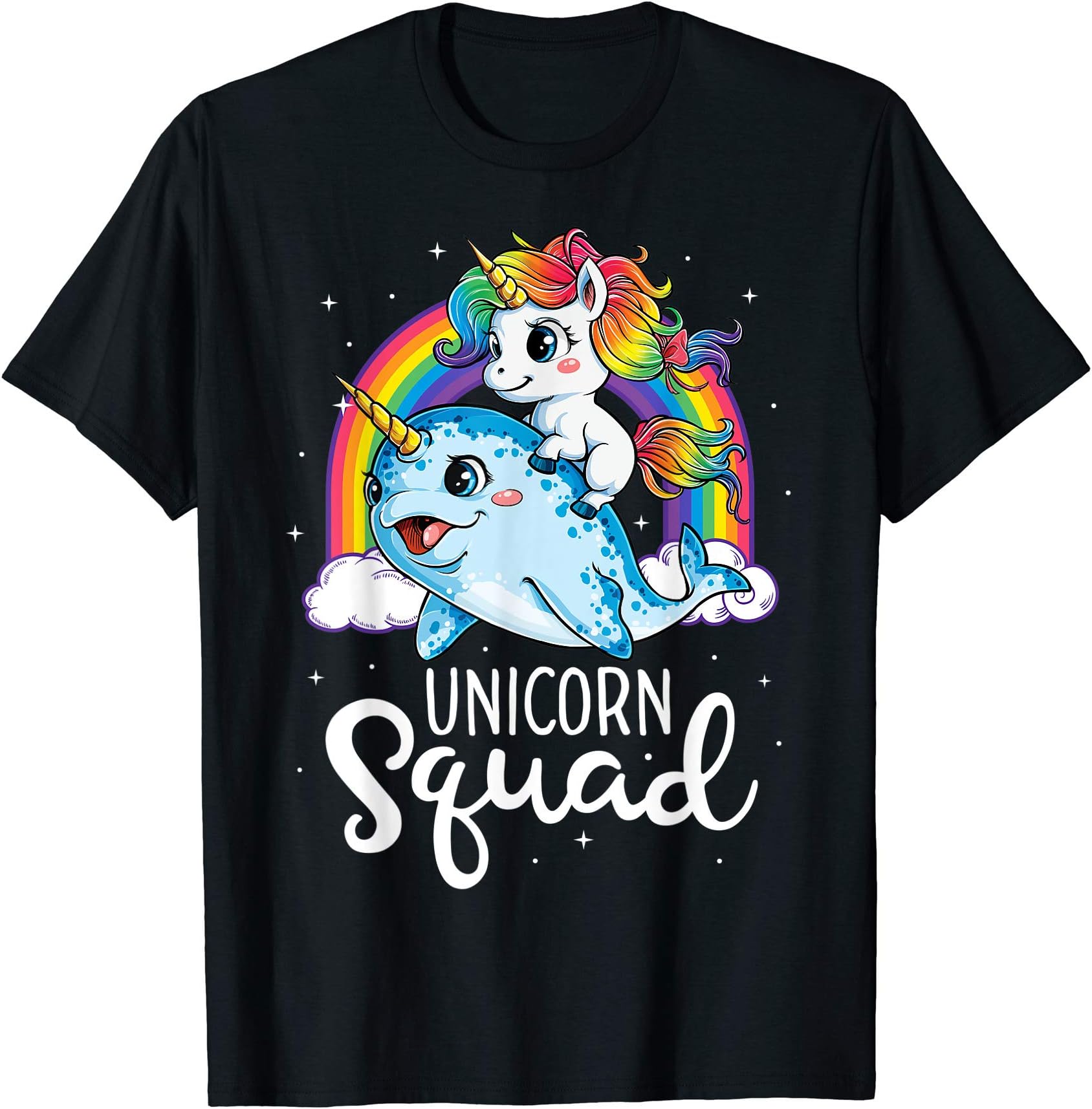 Unicorn Squad CoUnicorn Squad Narwhal T shirt Girls Kids Rainbow Unicorns T-ShirtOEKO-TEX STANDARD 100
