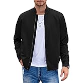 COOFANDY Men Bomber Jacket Lightweight Windbreaker Jackets Casual Softshell Flight Fashion Winter Fall Coat with Pocket