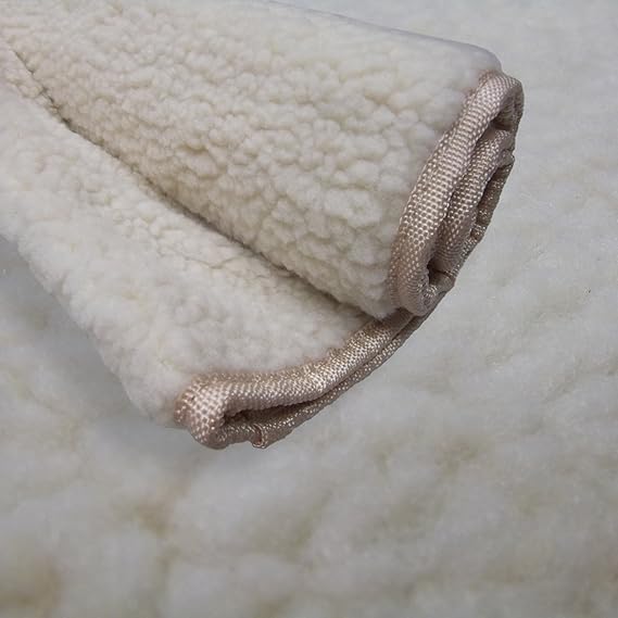 Dog Bed Warm Faux Sheepskin Pet Blanket Rug w/ Waterproof Antislip