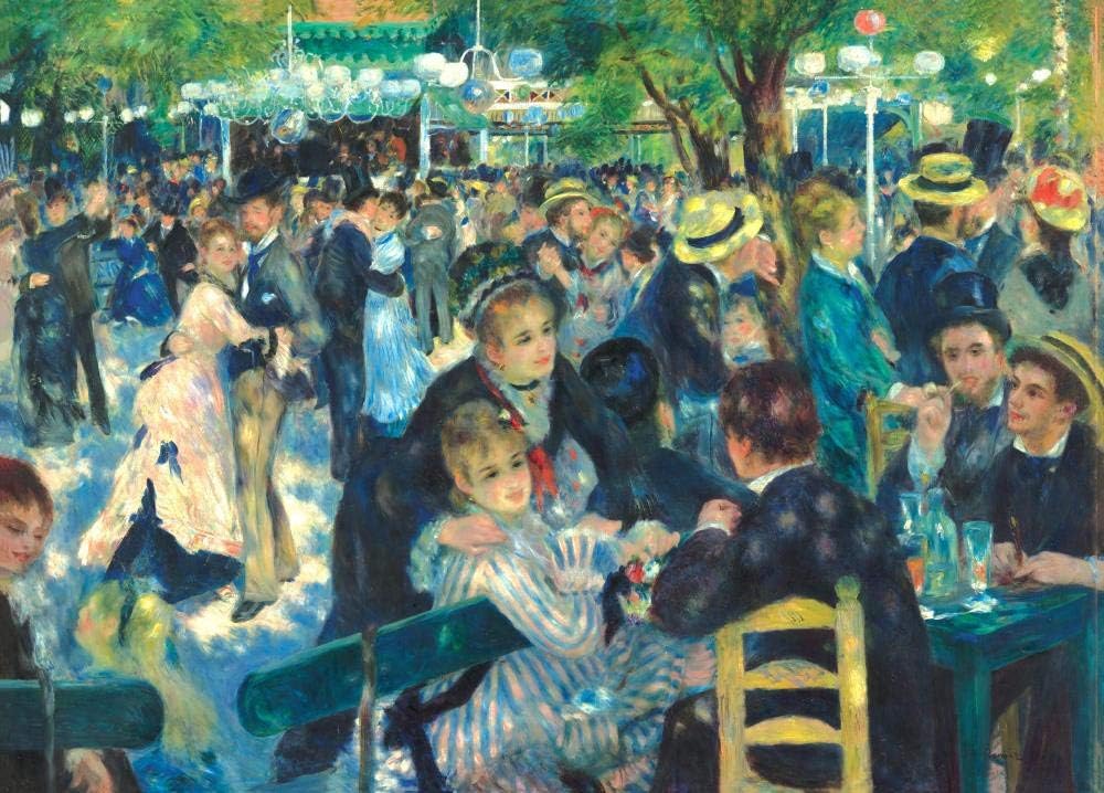 1000 Pieces Wooden Jigsaw Puzzle for Adult & Kids –Dance at Le Moulin De La Galette by Renoir