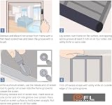 BRO Fly Mosquito Net 120x250cm High-Density Insect Screen Door Window DIY view 8