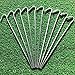 RAM-PRO 40-Piece Tent Garden Stakes Heavy Duty, Galvanized Steel Pegs Rust-Free Garden Edging Fence Hook, Landscape Pins | for Outdoor Camping, Soil Patio Gardening, & Canopies (9