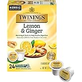 Twinings Lemon and Ginger Herbal Tea, 24 Count K-Cups