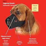Mikki Dog Nylon Muzzle Size 5 Black Comfortable Adjustable Breathable view 6
