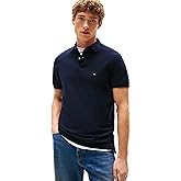 Tommy Hilfiger Mens Short Sleeve Polo Shirts in Regular Fit with Stretch and Organic Pique Cotton