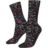 BIOOSTUB Fire And Flames Socks For Women Men Soft Breathable Novelty Crew Socks Athletic Socks Funny Crazy Dress Socks