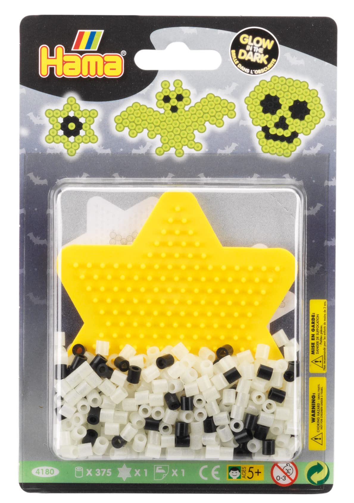 Hama Glow in The Dark Small Blister Pack